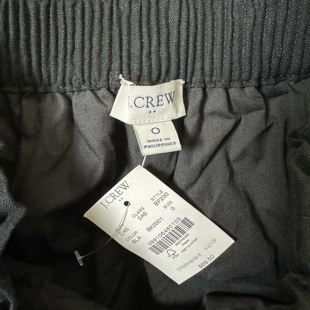 J Crew Linen Cotton Blend City Mini Skirt with Pockets US Women's 0 New - Picture 6 of 7